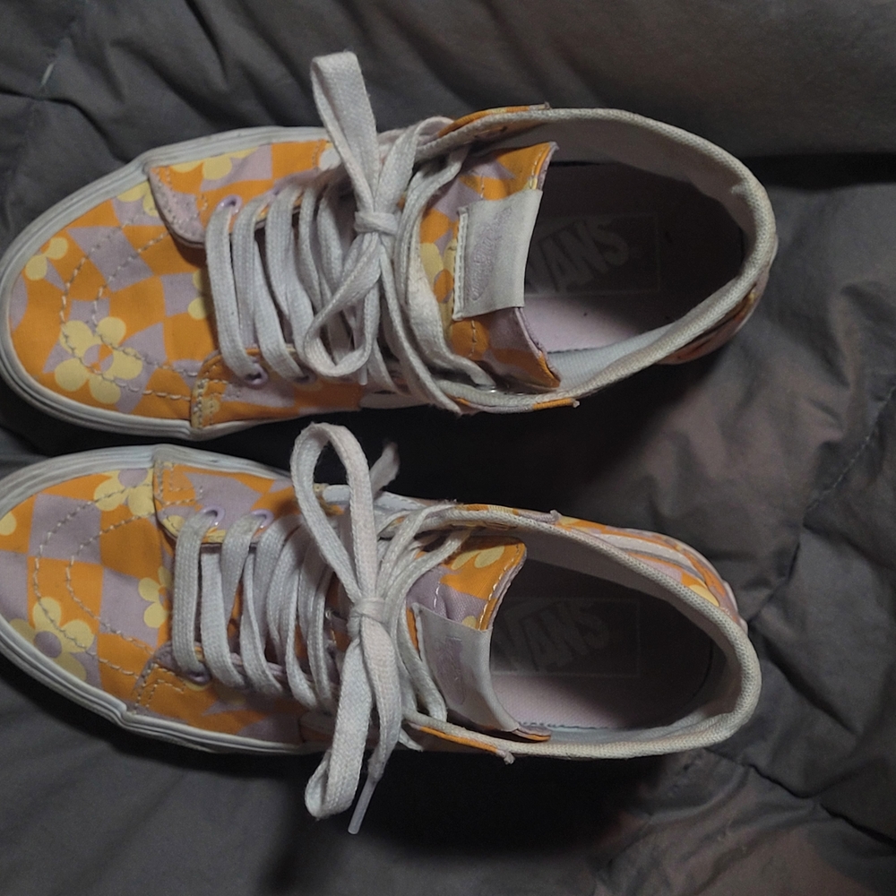 Vans Floral Checkered Sneakers